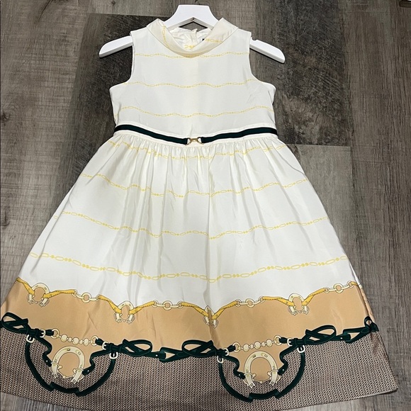 Janie and Jack Bridle Scarf Border Dress from Countryside Ride 2016 size 8 - Picture 5 of 12